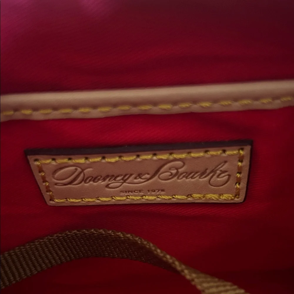 Dooney‎ & Bourke Pink Shoulder Bag with Gold Trim